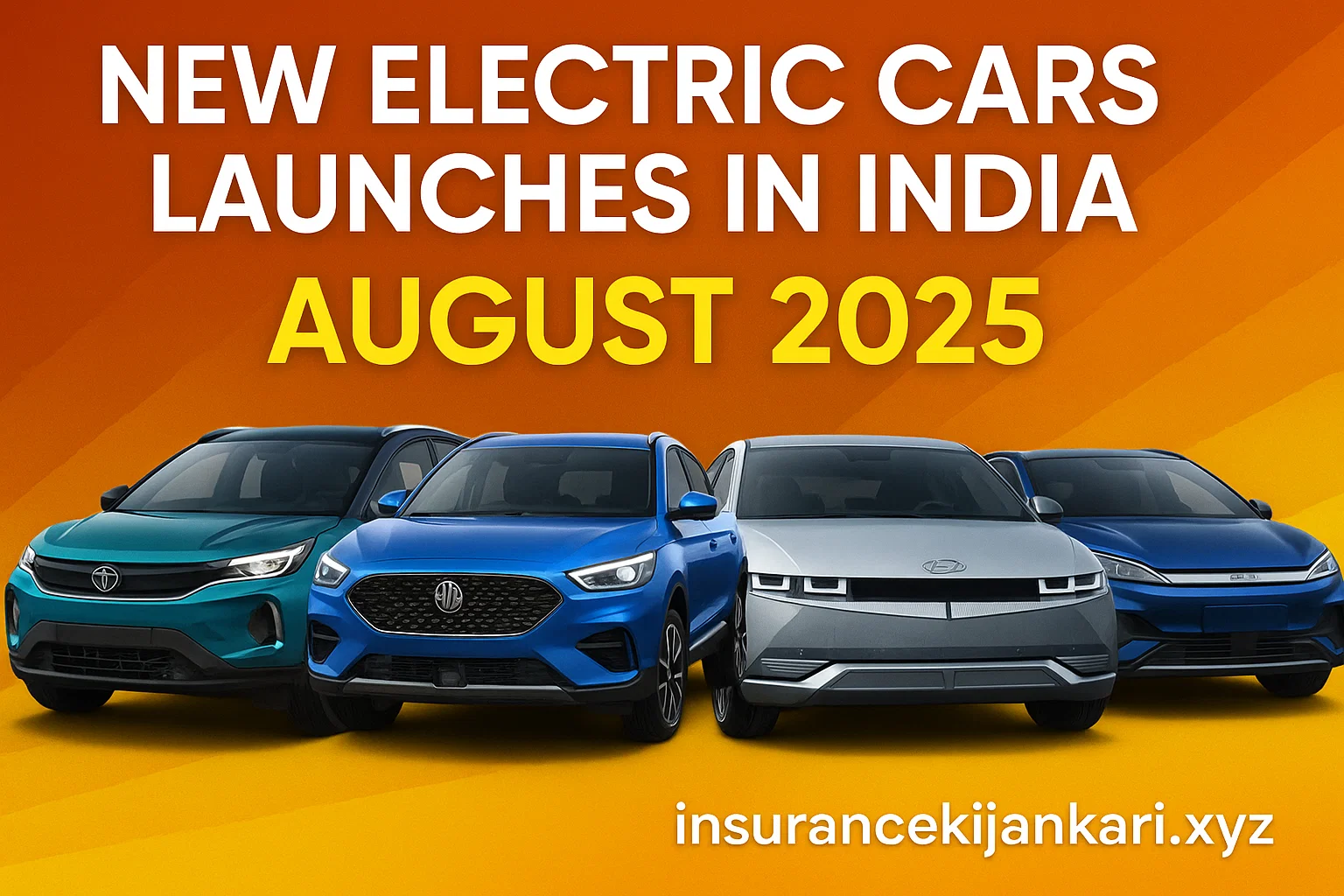 new electric car launches in India in August 2025